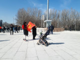 Митинг сторонников Садыра Жапарова на площади Ала-Тоо в Бишкеке